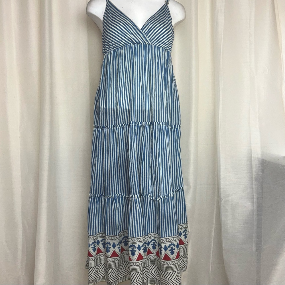Natural Life Striped Spaghetti Strap Dress Boho Maxi Dress
